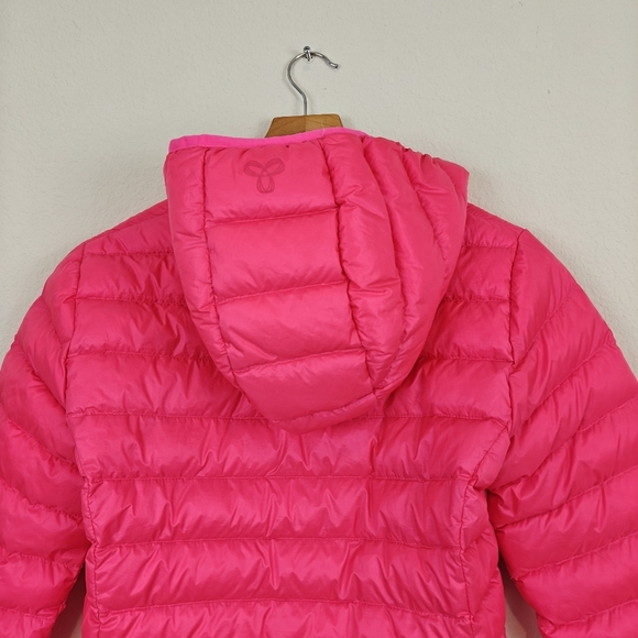 Tna Botanie Puffer Packable Women's goose-down puffer Hooded jacket SM Hot Pink - Picture 9 of 12